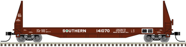 Atlas N 50' Sieco Pulpwood Flat Car, SOU #141070 - ATL50004871