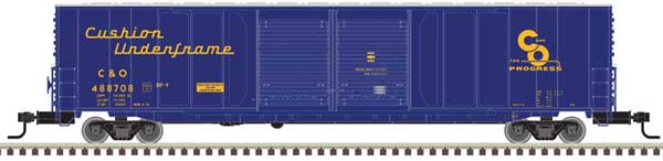 Atlas N 60' Double Door Auto Box, C&O #488744 - ATL50004970