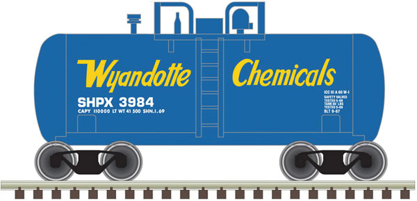 Atlas N Trainman Beer Can Tank, Wyandotte/SHPX #3992 - ATL50005012