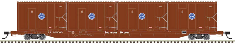 Atlas N 85' Trash Flat Car Southern Pacific 905087 Br/Wh - ATL50005428