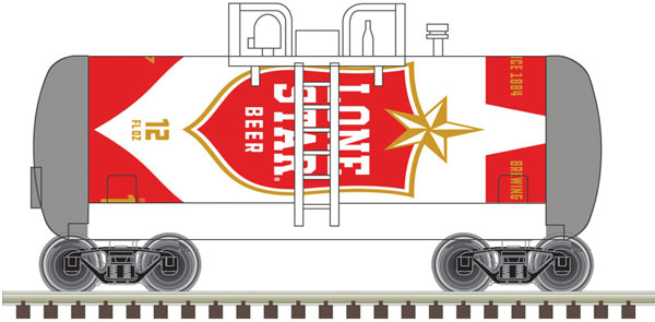 Atlas Beer Can Tank Car - Ready to Run -- Lone Star 1874 (red, white, gold) - ATL50005633