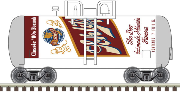 Atlas Beer Can Tank Car - Ready to Run -- Schlitz 1932 (red, white, gold) - ATL50005642