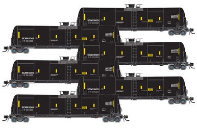 Atlas TrinityRail(R) 31,000-Gallon Crude Oil Tank Car 6-Pack - Ready to Run -- Trinity Industries Leasing TILX 350399, 350406, 350423, 350488, 350517, 350535 - ATL50005826