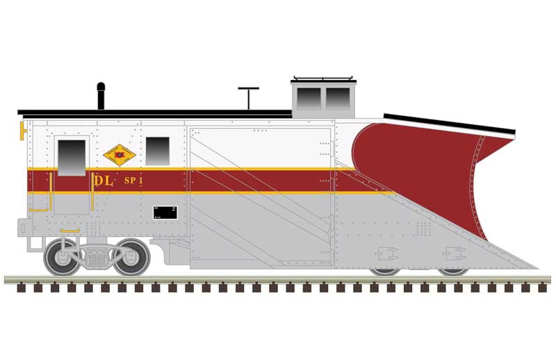 Atlas Russell Snow Plow - Ready to Run - Master(R) -- Delaware-Lackawanna SP1 (white, gray, maroon) - ATL50005870