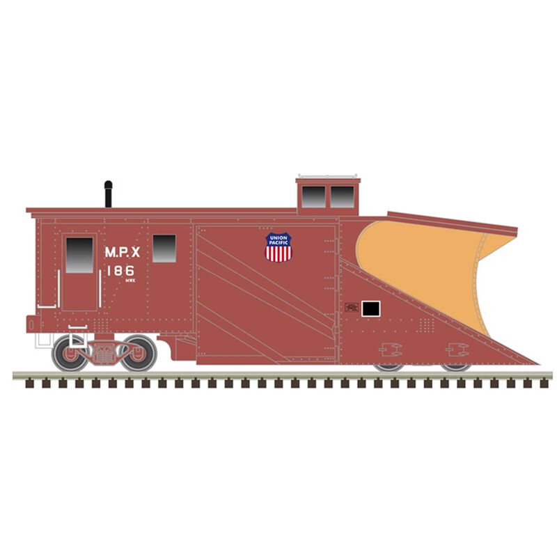 Atlas Russell Snow Plow - Ready to Run - Master(R) -- Union Pacific MP 186 (brown, white) - ATL50005878