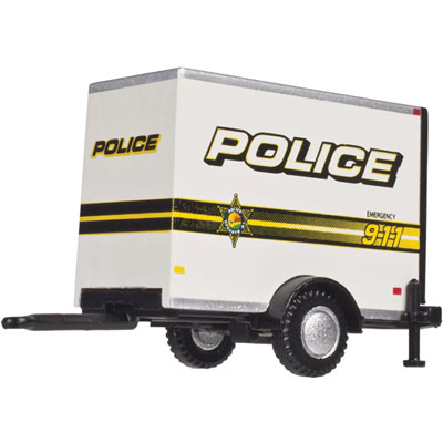 Atlas HO STANDARD BOX TRAILER - POLICE - ATL60000098