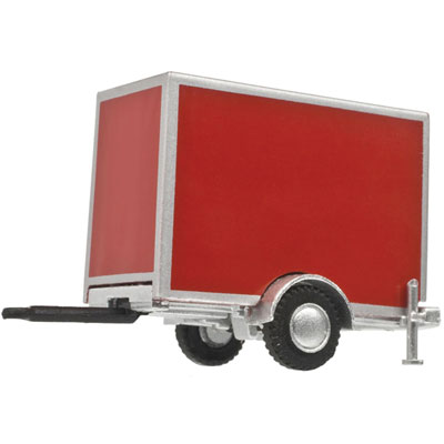 Atlas HO STANDARD BOX TRAILER - RED - ATL60000100