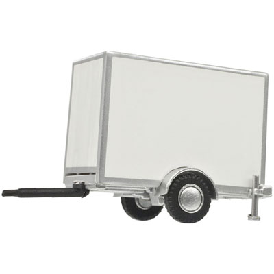 Atlas HO STANDARD BOX TRAILER - WHITE - ATL60000101