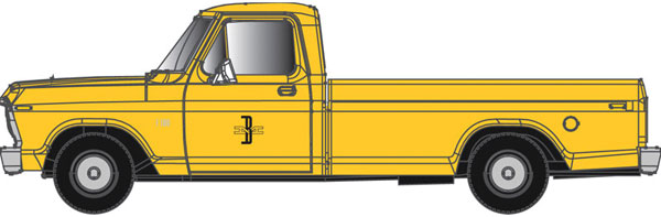Atlas N F-100 Ford Pickup Truck Boston and Maine Yellow - ATL60000128