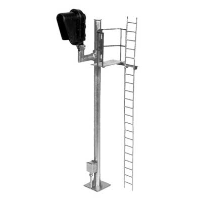 Atlas Single-Head Modern Hooded Signal - All Scales Signal System -- Right Hand - ATL70000095