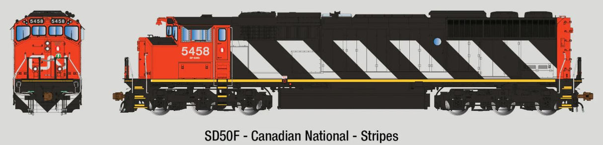 Aurora Miniatures HO GMDD SD50F CN (Stripes) 5458 DC