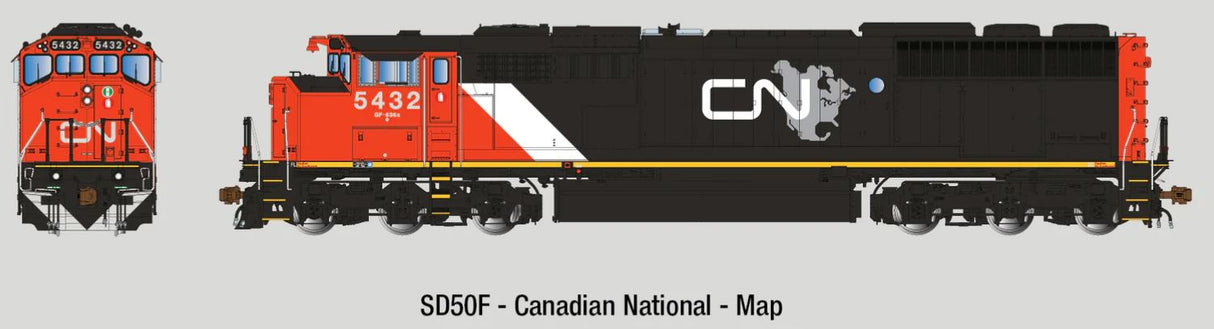 Aurora Miniatures HO GMDD SD50F CN (Map) 5432 DC