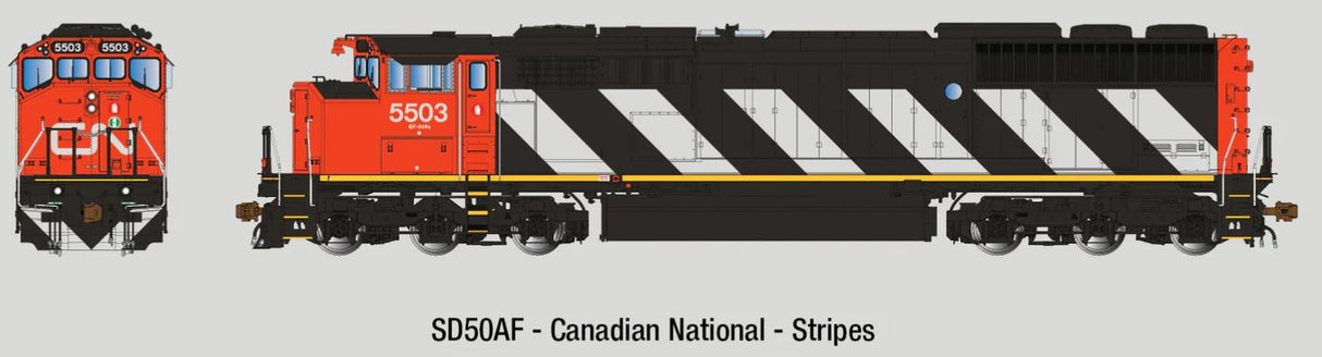 Aurora Miniatures HO GMDD SD50AF CN (Stripes) 5503 DC