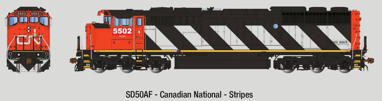 Aurora Miniatures HO GMDD SD50AF CN (Stripes) 5502 DCC / Sound