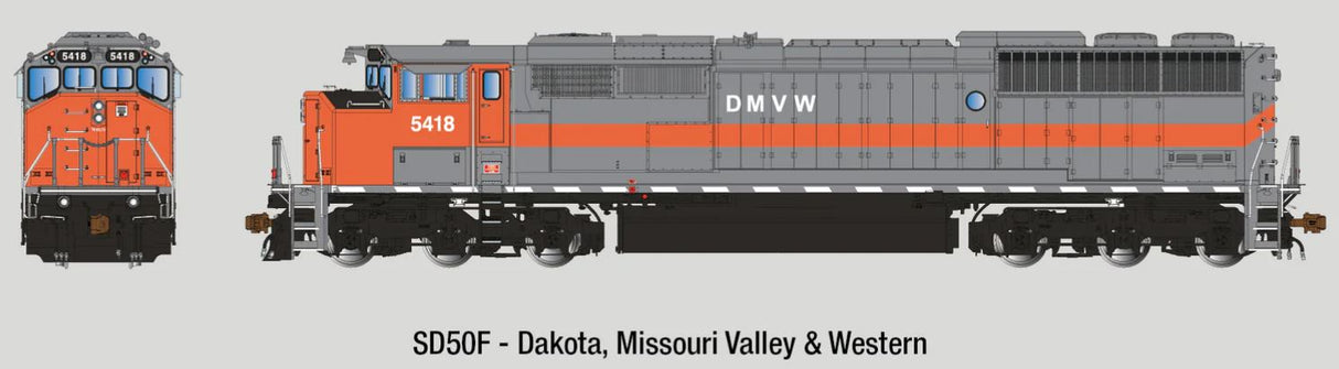 Aurora Miniatures HO GMDD SD50F DMVW 5418 DCC / Sound