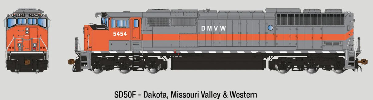 Aurora Miniatures HO GMDD SD50F DMVW 5454 DCC / Sound