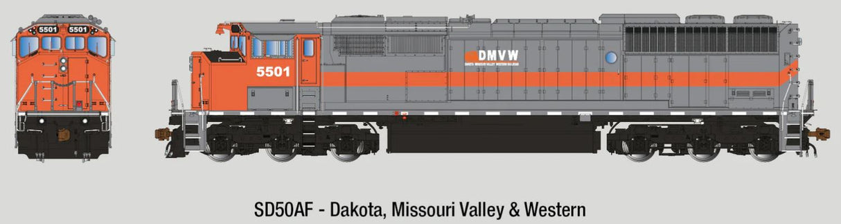 Aurora Miniatures HO GMDD SD50AF DMVW 5501 DCC / Sound