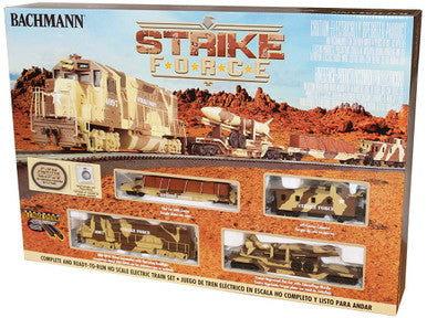 Bachmann Trains Strike Force - Standard DC -- EMD GP40, 3 Cars, Track Oval, Power Pack - BAC00752