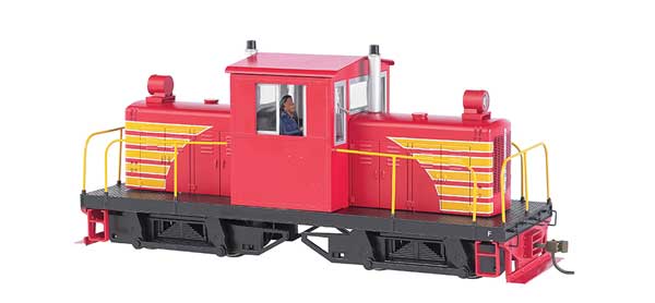 Bachmann Trains Whitcomb 50-Ton Center-Cab w/DCC - Spectrum(R) -- Painted, Unlettered (red, yellow) - BAC29204