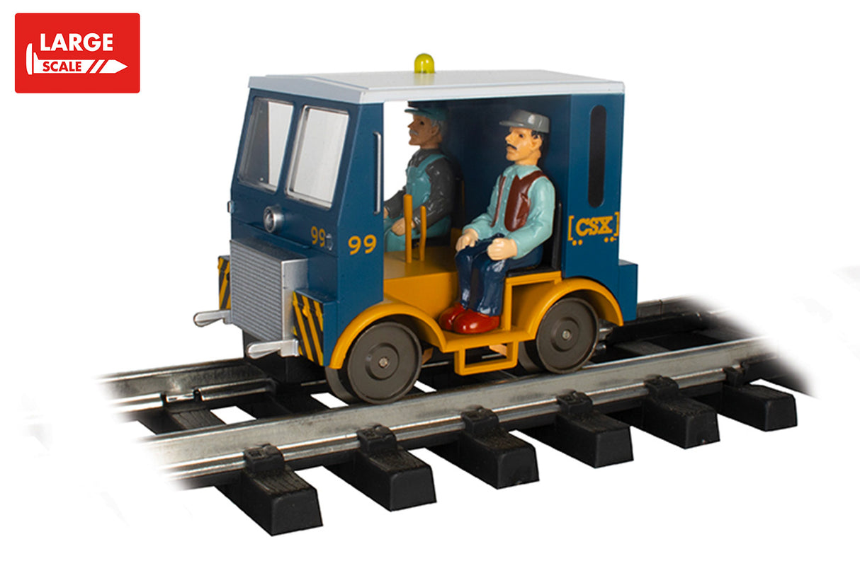 Bachmann Trains Speeder - Standard DC with Strobe and Headlight -- CSX 99 (blue, yellow) - BAC96257