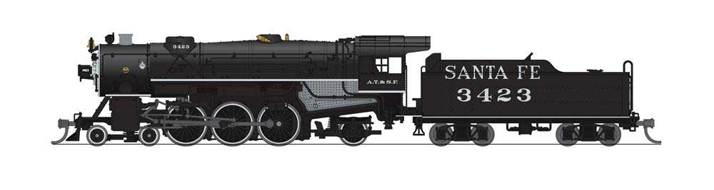 Broadway Limited N, 4-6-2, Heavy Pacific Today, Paragon4, ATSF 3423 - BLI6920