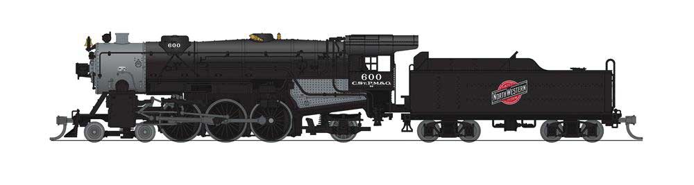 Broadway Limited N, 4-6-2, Heavy Pacific, Paragon4 C&NW 602 - BLI6928