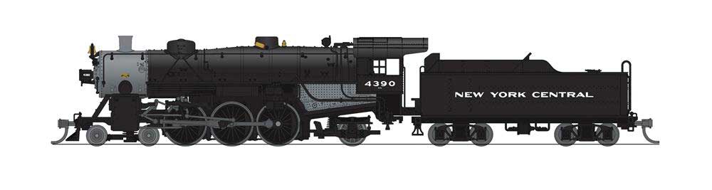 Broadway Limited USRA 4-6-2 Light Pacific - Sound and DCC - Paragon4(TM) -- New York Central #4390 (black, graphite) - BLI6946