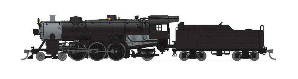 Broadway Limited USRA 4-6-2 Light Pacific - Sound and DCC - Paragon4(TM) -- Painted, Unlettered (black, graphite) - BLI6954