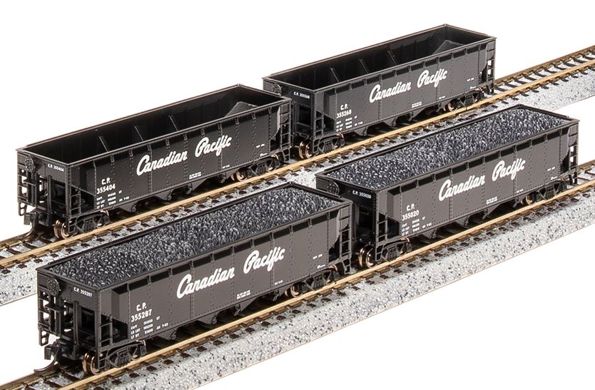 Broadway Limited N ARA 70-Ton Quad Hopper, CP, 4-pack, N (Fantasy Paint Scheme) - BLI7435