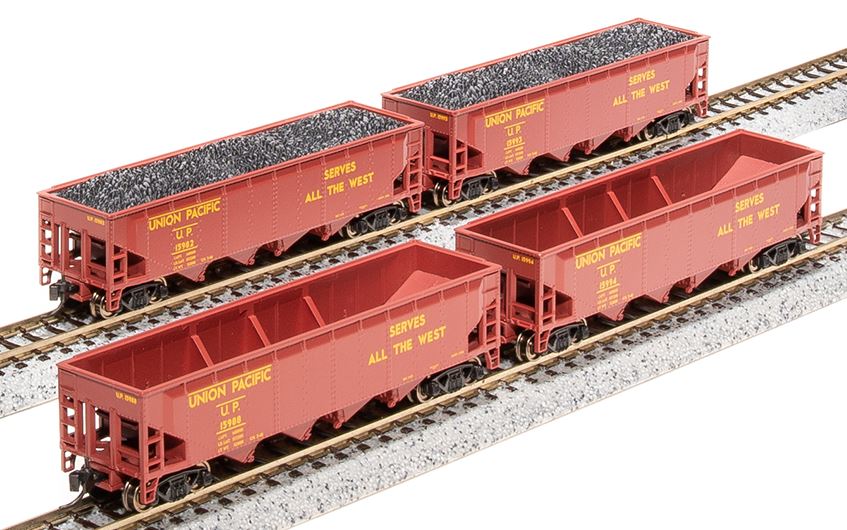 Broadway Limited ARA 70-Ton Quad Hopper, UP, 4-pack, N (Fantasy Paint Scheme) - BLI7438