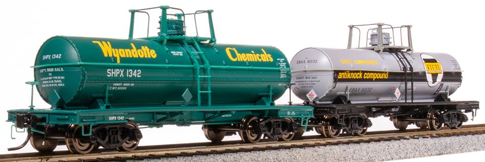 Broadway Limited HO, 6000 Gallon Tank 1960s 2pk A Ethyl Corp, Wyand - BLI7669