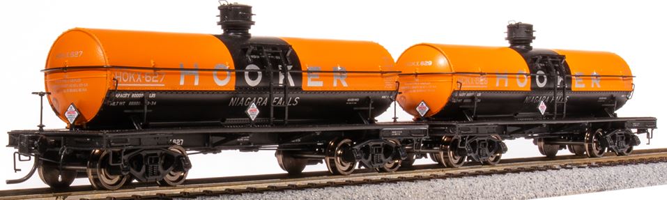 Broadway Limited HO, 6000 Gallon Tank, Hooker, 2-pack, As-Delivered - BLI7675