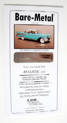 Bare Metal Foil 6X11 THIN SHEET ULTRA BRIGHT CHROME FOIL - BMF7
