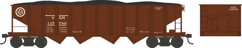 Bowser N Scale H21 Hopper Virginian leased #137822 - BOW38133