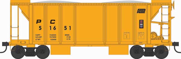 Bowser HO 70-Ton 2-Bay Ballast Car, PC #51651 - BOW43136