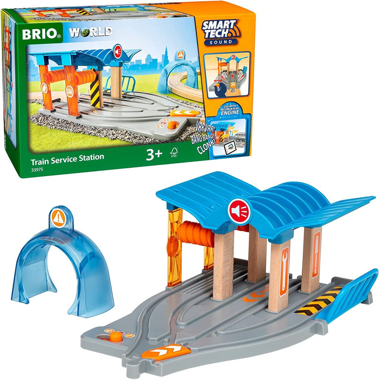 Brio Smart Tech Sound Train Service Station - BRIO33975