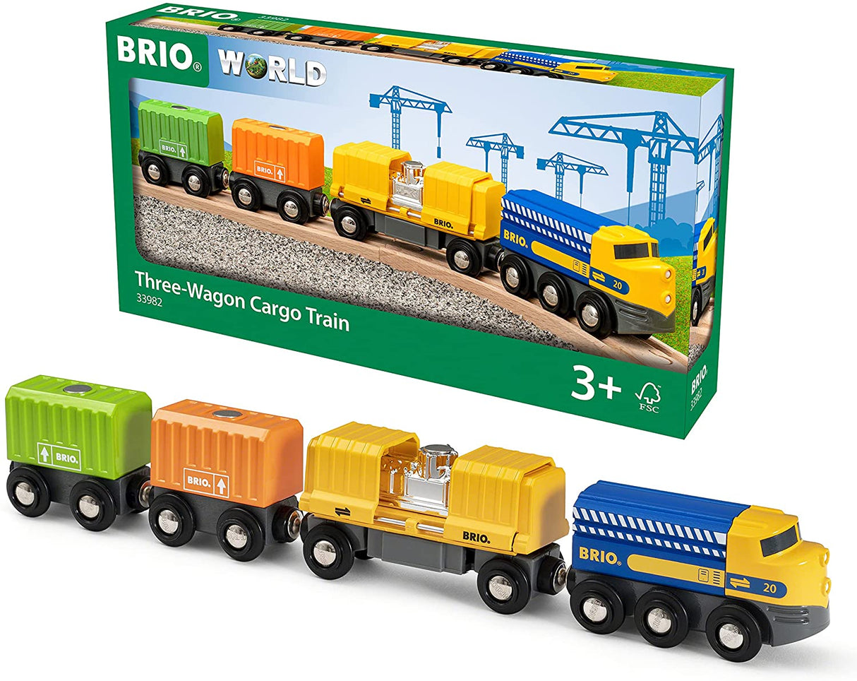 Three Wagon Cargo Train