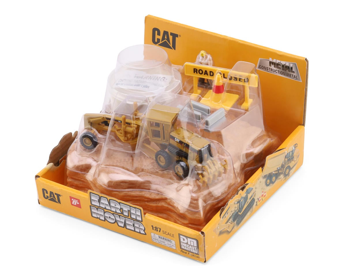 Diecast Masters Earth Mover 1/87 Cat® 163H Motor Grader Playset