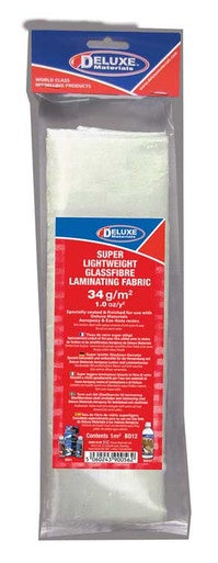 Deluxe Materials Fiberglass Cloth -- 1oz, 1m sq. - DLMBD12