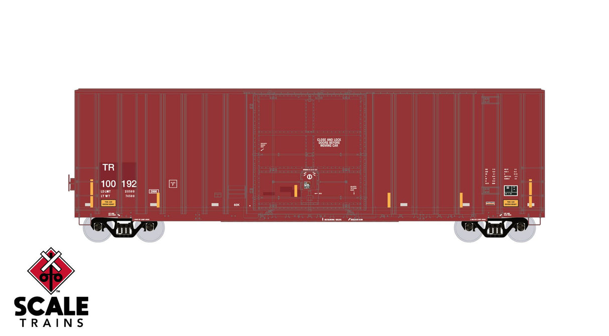 ExactRail Evolution HO Scale Gunderson 6269 High-Cube Boxcar, Tomahawk Railway(TR) #100241
