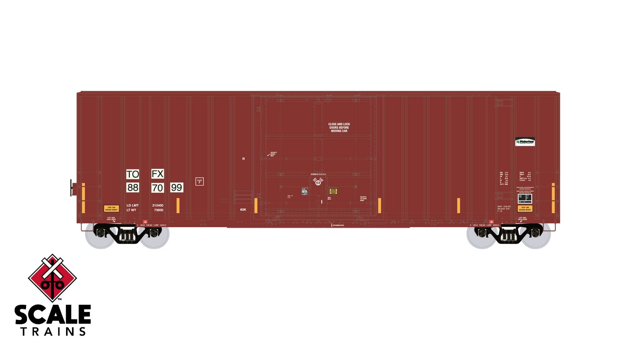 ExactRail Evolution HO Scale Gunderson 6269 High-Cube Boxcar