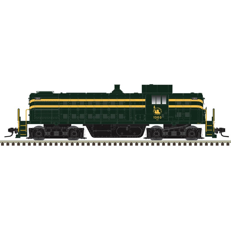 Atlas HO Alco RS1 - Standard DC - Master(R) -- Central Railroad of New Jersey #1203 (green, yellow)