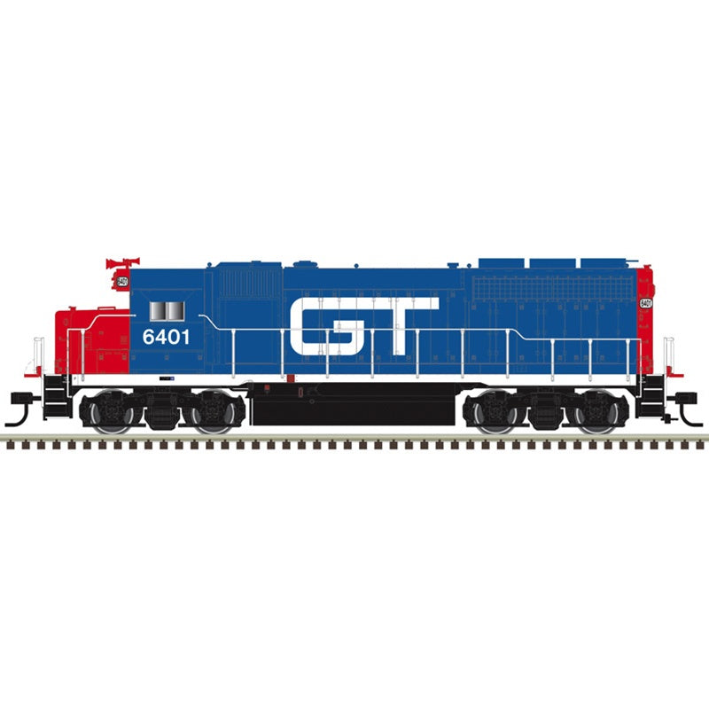 Atlas HO EMD GP40 - LokSound and DCC - Master(R) -- Grand Trunk Western #6401 (blue, red, white)