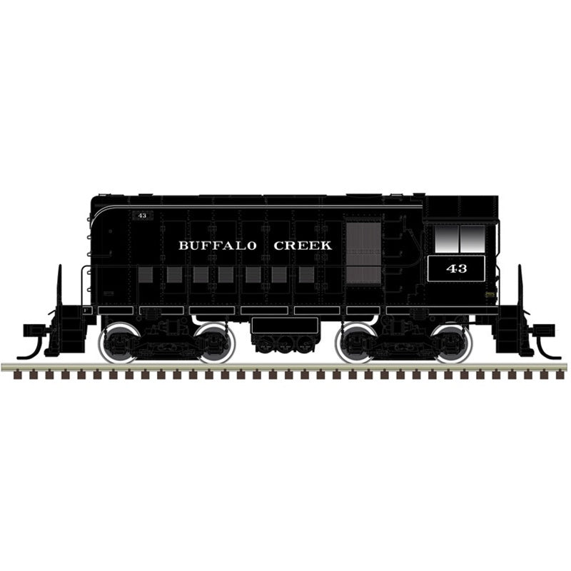 Atlas HO Alco HH660 - LokSound and DCC - Master(R) -- Buffalo Creek #43 (black, white)
