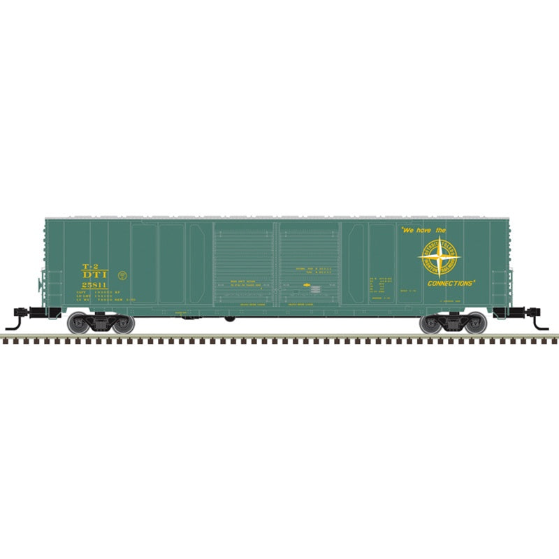 Atlas HO ACF 60' Double-Door Auto Parts Boxcar - Ready to Run - Master(R) -- Detroit, Toledo & Ironton (DT&I) #25811 (green, yellow, Compass Logo)