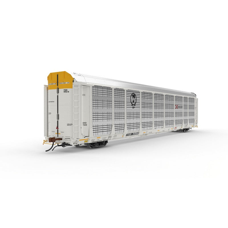 Atlas HO Trinity Hourglass Auto Rack - Ready to Run - Master(R) -- Canadian Pacific #707704 (white, yellow, black)