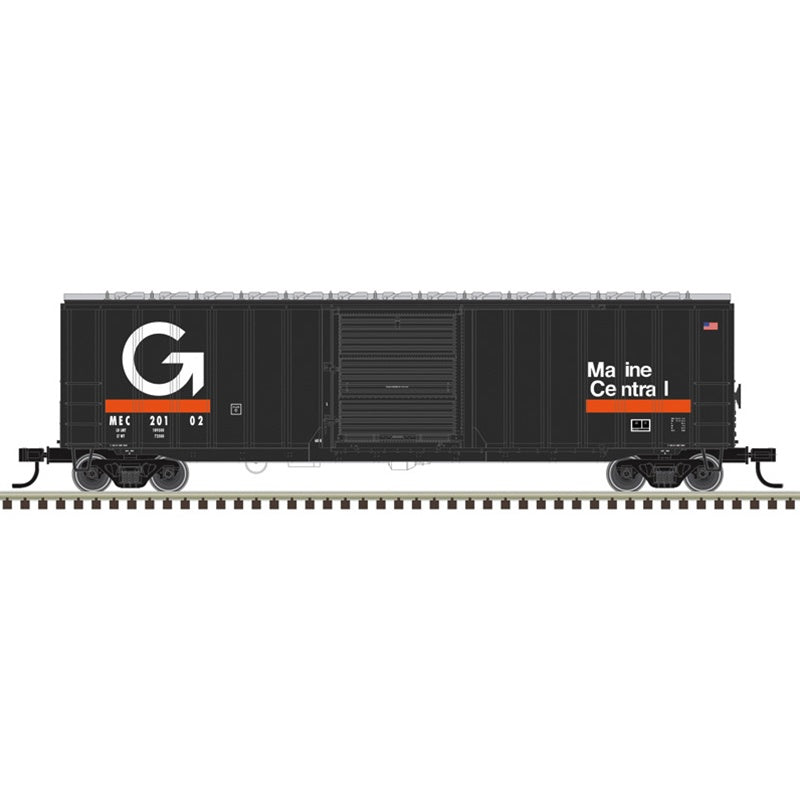 Atlas HO ACF(R) 50'6" Boxcar - Ready to Run -- Guilford MEC #20066 (gray, orange, white)