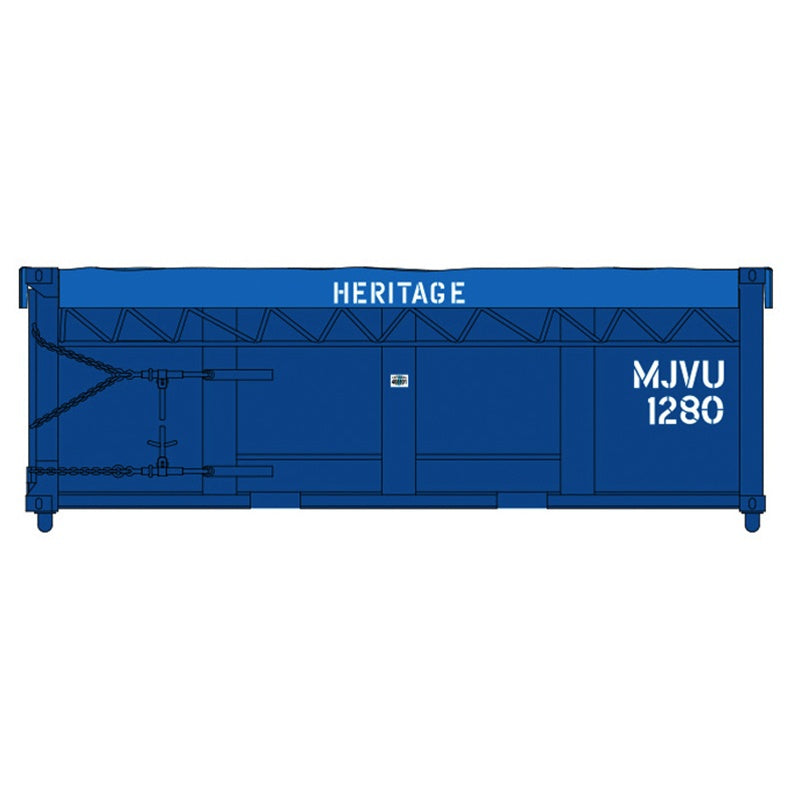 Atlas Master® HO Waste Containers (Sets of 6) - Merco Joint Venture - MJVU #1295, 1373, 1540, 1772, 1818, 1914
