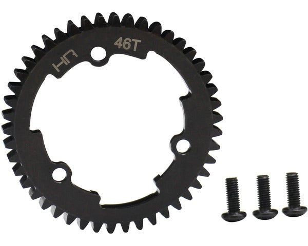 Hot Racing 46 Tooth 1 Steel Spur Gear, for E Revo 2, X-Maxx & XO-1 - HRAERVT46M01