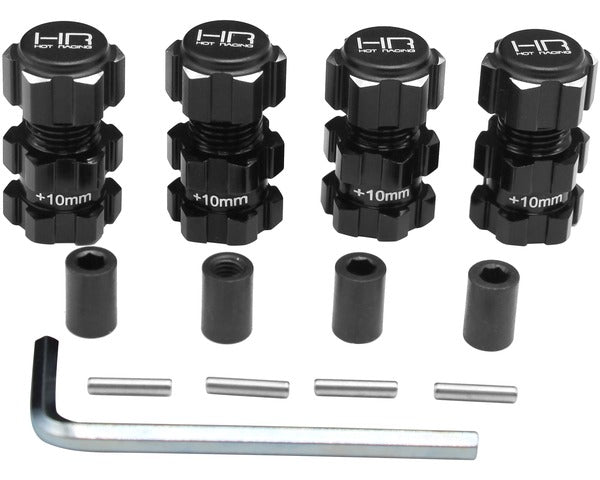 Hot Racing Aluminum +10mm 17mm Splined Hubs Maxx - HRAMXX10W01